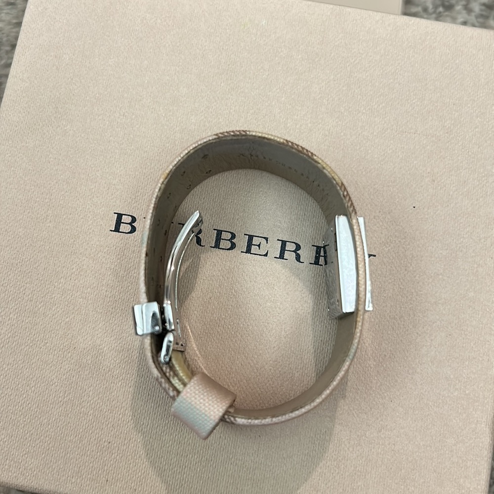 Burberry Pink Mother of Pearl Leather Stainless Steel Watch - Picture 6 of 12